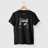 Camiseta Guaxinim Headphone preta algodão premium - ASAS