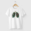 Camiseta Leaf Lung branca algodão premium - ASAS