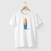 Camiseta Prancha de Surf branca algodão premium - ASAS