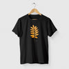Camiseta Yellow Leaf preta algodão premium - ASAS