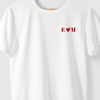 Camiseta Coração e Iniciais branca algodão 100% - ASAS
