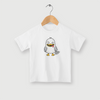 Camiseta Infantil - Monstrinho FLOKI - BRANCA - Algodão 100%
