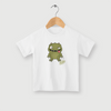 Camiseta Infantil - Monstrinho FROG - BRANCA - Algodão 100%