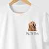 Camiseta My Pet Minimalista branca algodão 100% - ASAS