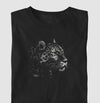 Camiseta Onça Grafite preta algodão premium - ASAS