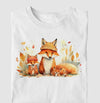 Camiseta Raposa Family branca algodão premium - ASAS