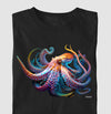 Camiseta Octopus Color preta algodão premium - ASAS