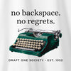 Camiseta NO REGRETS - BRANCA - Algodão Peruano