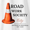 Camiseta ROAD WORK - BRANCA - Algodão Peruano