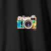 Camiseta VINTAGE CAMERA - PRETA - (100% Algodão)