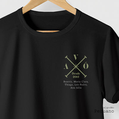 Camiseta Família Minimalista algodão peruano - Dia dos Pais ASAS