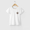 Camiseta BOLA VINTAGE - BRANCA - (100% Algodão)