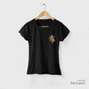 Camiseta CORAÇÃO NATUREZA - PRETA - (ALGODÃO PERUANO)