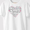 Camiseta Personalizada CORAÇÃO DE ELOGIOS - Algodão 100%