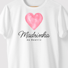 Camiseta Personalizada CORAÇÃO FAMÍLIA - BRANCA - Algodão 100%
