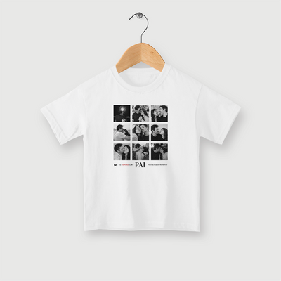 Camiseta Infantil personalizada dia dos Pais - EU TENHO UM PAI PARA TODO MOMENTO - Algodão 100%